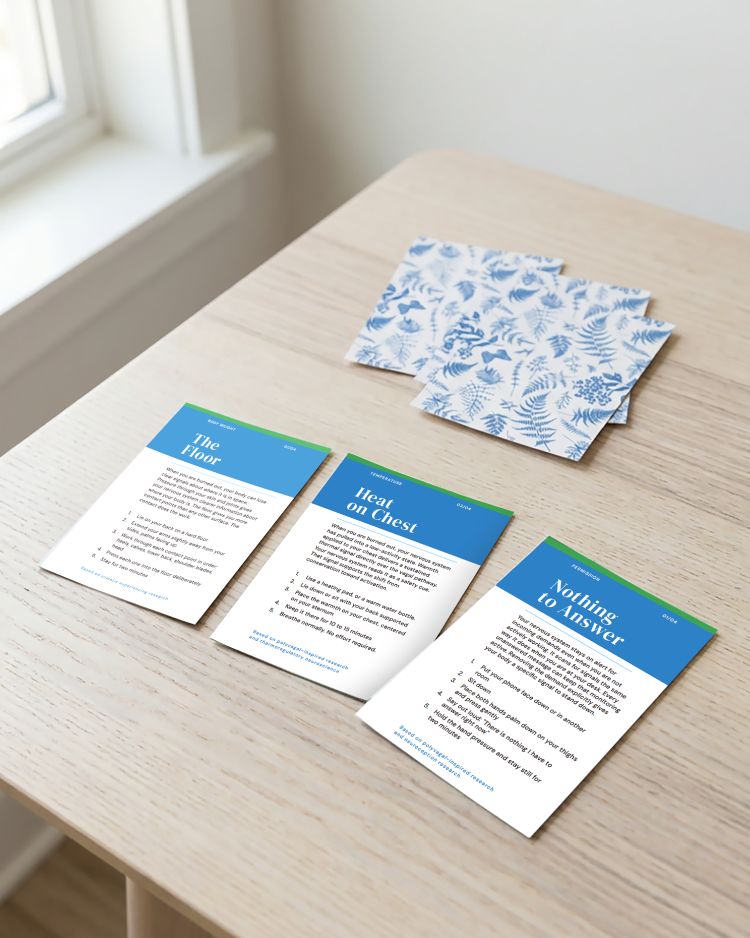 Burnout Recovery Card Deck | Nervous System Tools