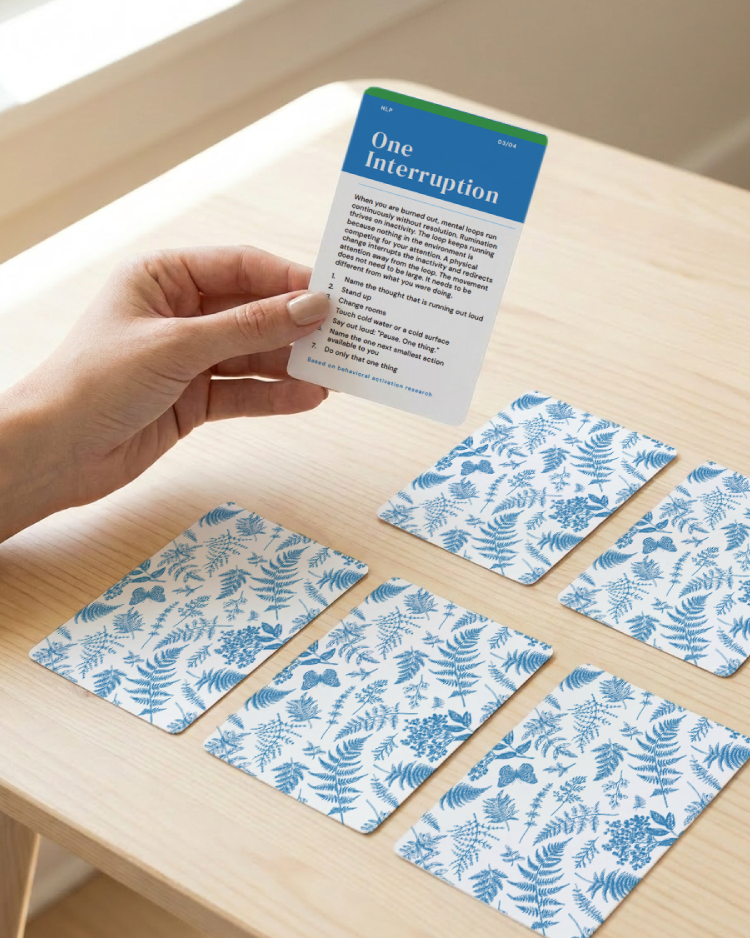 Burnout Recovery Card Deck | Nervous System Tools